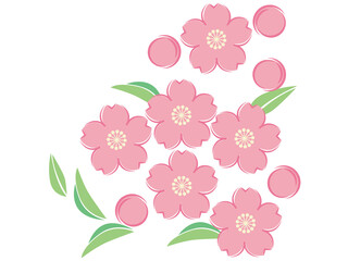 桜ワンポイントイラスト