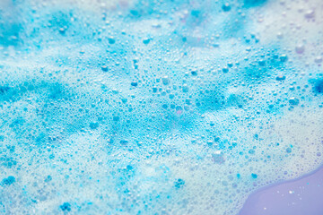 カラフルな石鹸の泡