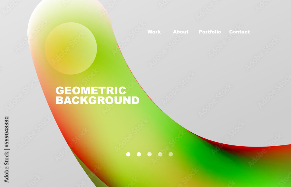 Fototapete abstract liquid background for your landing page design. web page for website or mobile app wallpape
