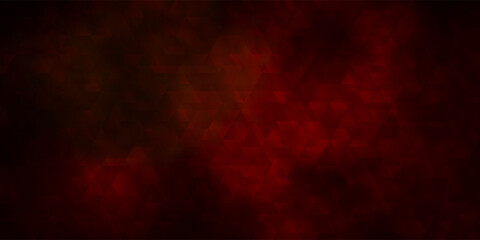 Dark Green, Yellow vector template with lines, triangles.