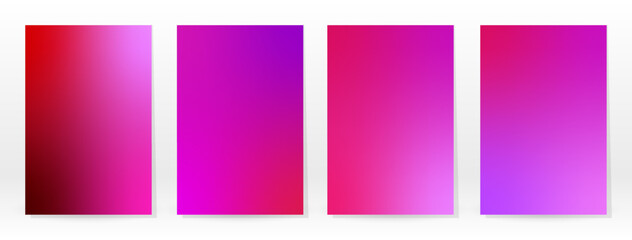 Fototapeta premium Minimal Poster. Pastel Soft. Pink Gradient Set.