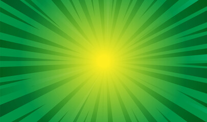 Obraz premium Green star burst background