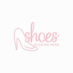 women shoes vector logo design work shoes shopping mall luxury shoes