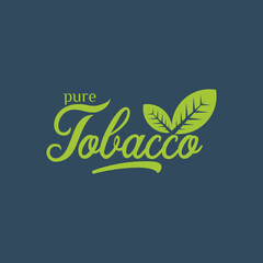 tobacco leaf logo cbd oil producer tobacco leaf logo icon vector logo for natural tobacco
