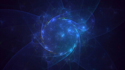 3D rendering abstract round hole light background