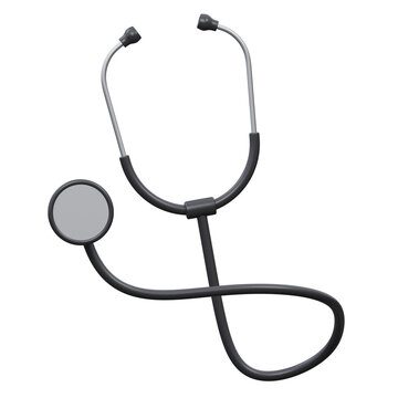 Stethoscope 3d Icon With Transparent Background