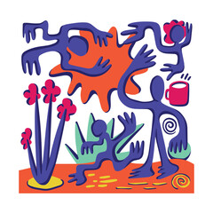 Art Decoration Vector painting