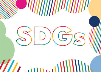 SDGsをイメージしたロゴと17色のフレーム