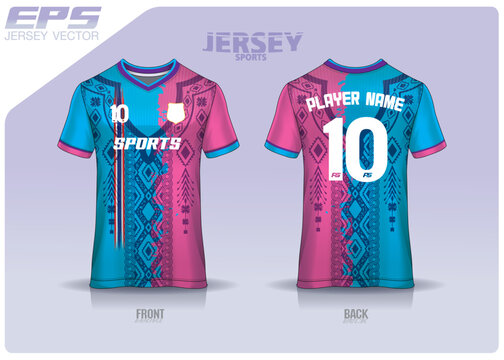 Jersey Sports Shirt Vecter Mixed Culture Pattern, Illustration, Textile Background For Sports T-shirt, Football Jersey Shirt