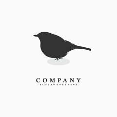 vector illustration of Bird logo design, Bird silhouette