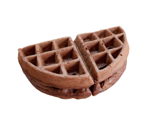 Chocolate homemade waffles