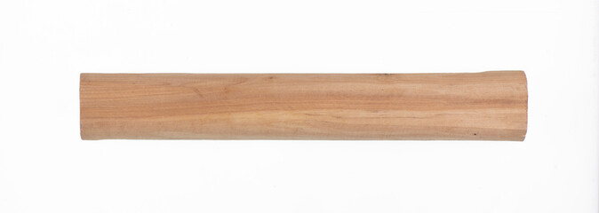 processed new wooden board isolated on white background