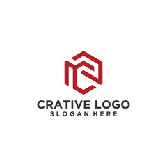 creative letter n logo design, n letter technology logo. vector logotype