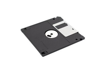 Fototapeta premium A diskette for recording information isolated on a white background