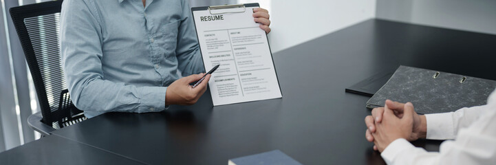 Job interview Business career and placement concept