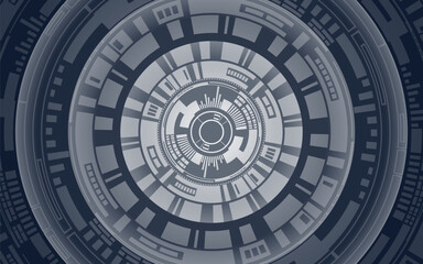 futuristic abstract background. Server, internet, speed. Futuristic tunnel HUD. Motion graphics for an abstract data center .vector illustrator,eps10,wireframe,background