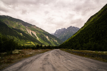 Fototapeta premium river mountains tree forest water stone wandern in den Bergen