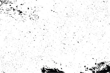 Naklejka premium Dark dust texture and grunge effect vector for design elements. Black and white grainy texture on white background. Dust overlay and grainy background design for template decoration.