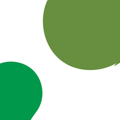 Green Abstract Shape Decor Transparent 