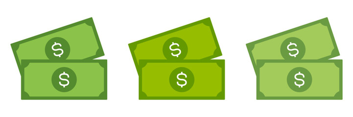Dollar in flat style isolated