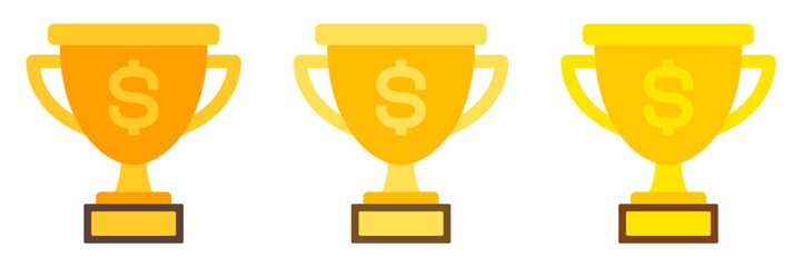 Prize Money in flat style isolated