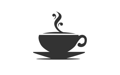 COFFE CUP logo mascot with isolated illustration for identity template