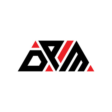DPM triangle letter logo design with triangle shape. DPM triangle logo design monogram. DPM triangle vector logo template with red color. DPM triangular logo Simple, Elegant, and Luxurious Logo...