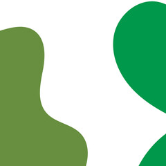 Green Abstract Shape Decor Transparent 