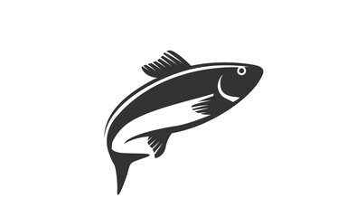 FISH logo mascot with isolated illustration for identity template