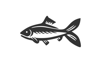 FISH logo mascot with isolated illustration for identity template