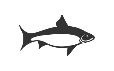 FISH logo mascot with isolated illustration for identity template