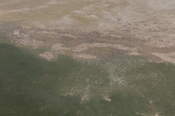 aerial shots of the Kenyan landscape