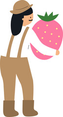 farmer hold strawberry_6