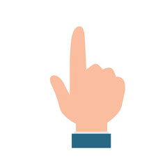 指差しをする手のイラスト