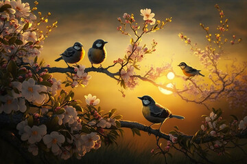 The Return of our Feathered Friends in Springtime (ai generated)..
