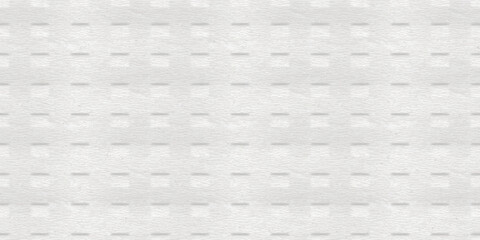 White embossed seamless pattern with toilet paper texture. Soft tissue background. Clean cooking towel surface. Recycled material with noise effect. Vector illustration.
