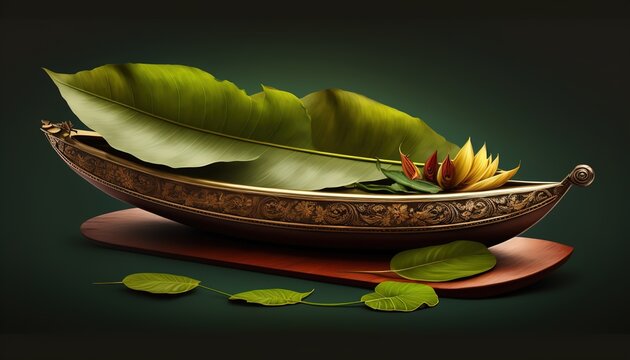 illustration of Happy Onam festival of South India-Kerala.