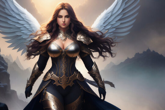 570 Warrior Angel Illustrations RoyaltyFree Vector Graphics  Clip Art   iStock  Angels Black angel Archangel michael
