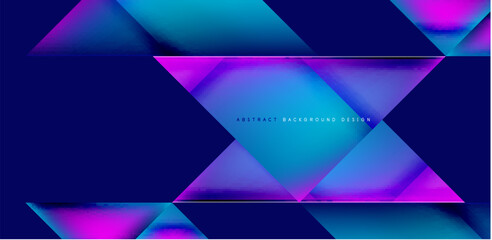 Dynamic triangle design with fluid gradient colors abstract background