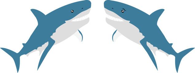 Sharks Vector image or clipart