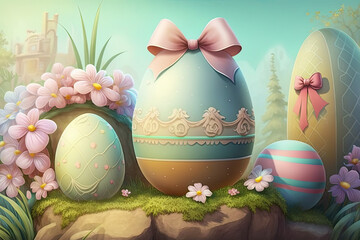 Decorated Easter eggs 