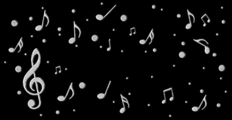 音楽のイメージ、音符の背景イラスト