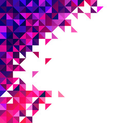 Abstract triangle pixel origami texture pattern background