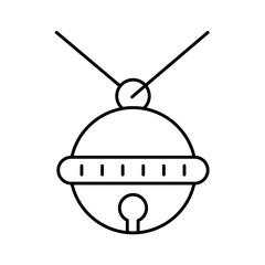 Globe pendant Vector Icon

