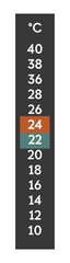 Thermometer for outdoors air measurement icon