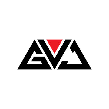 GVJ triangle letter logo design with triangle shape. GVJ triangle logo design monogram. GVJ triangle vector logo template with red color. GVJ triangular logo Simple, Elegant, and Luxurious Logo...