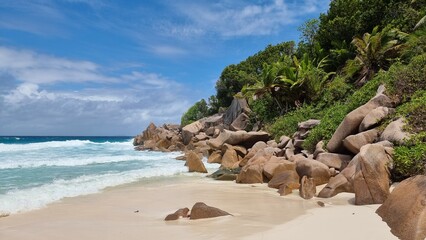 Amazing beaches in the Seychelles