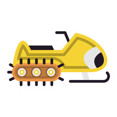 Vector Design Snowmobile Icon Style
