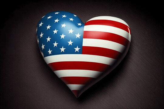 heart in colors of usa american flag beautiful patriotic design new quality universal colorful joyful memorial independence valentines day holiday stock image illustration 