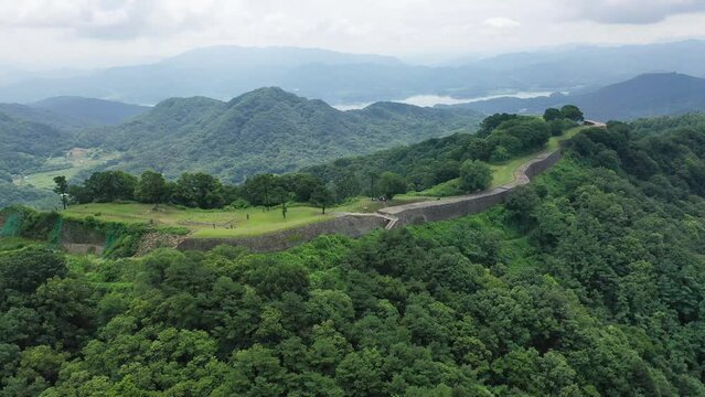 Gyejoksanseong Fortress and Daecheong Lake in Daejeon, South Korea